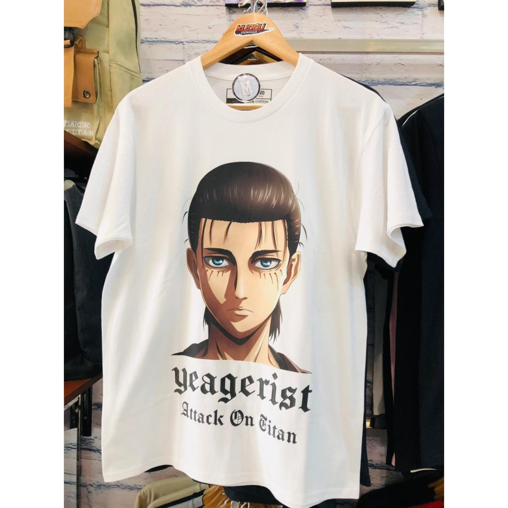 Tshirt Eren Yeagerist AOT White Anime Attack On Titan SNK Manga