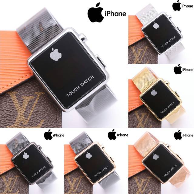 Jam Tangan Pria Wanita Apple Touch Screen