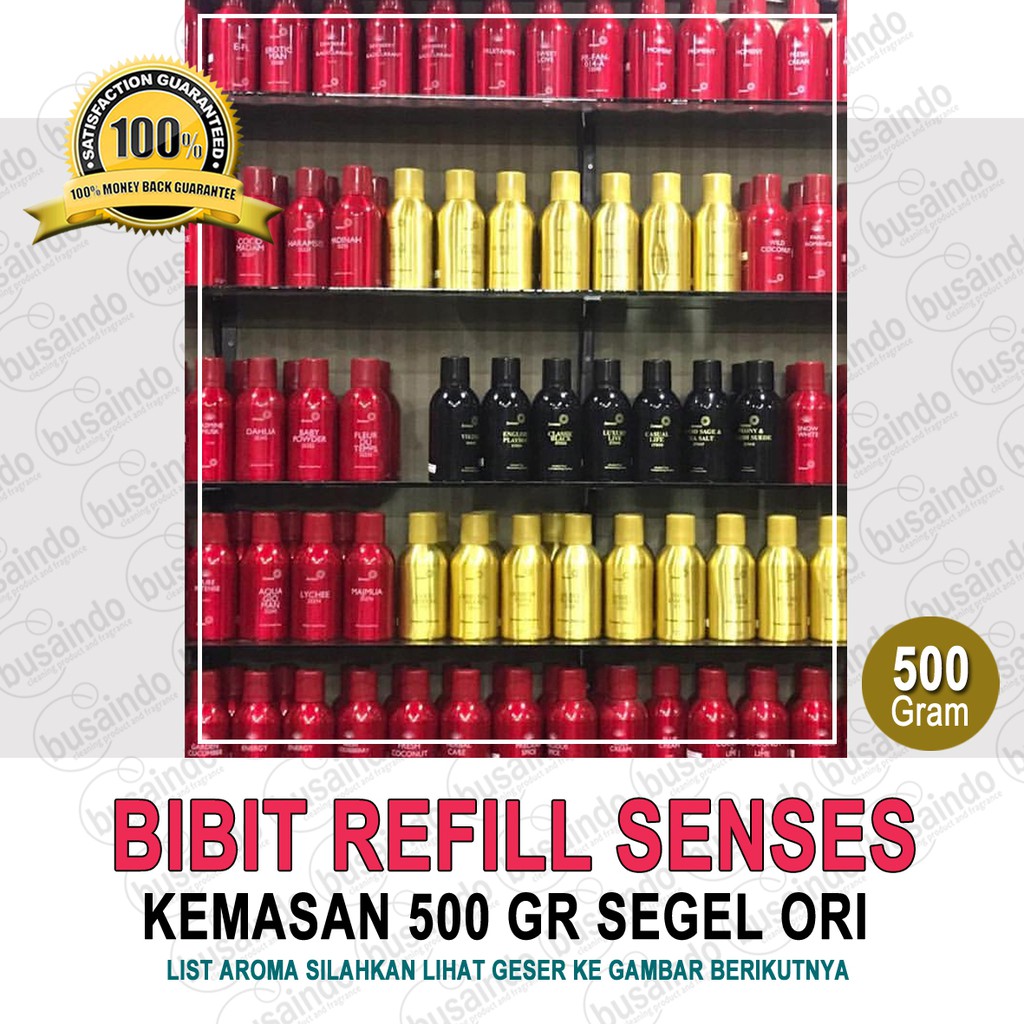 Bibit Parfum SENSES merah - 500 Gram ( original segel by senses )