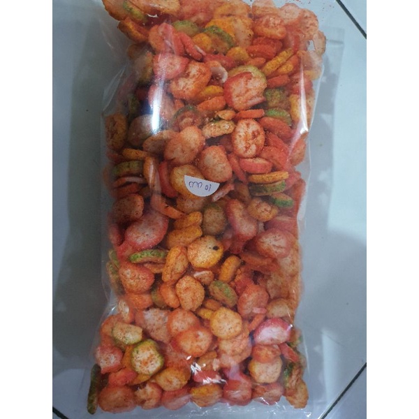 

snack Kerupuk krupuk seblak coin pedas 150 gram