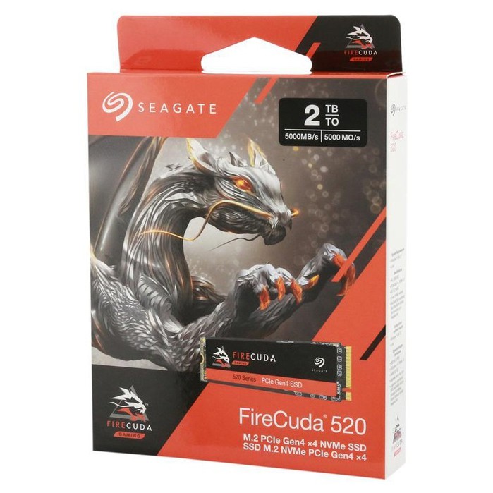 SEAGATE Firecuda SSD 520 2TB ZP2000GM3A002 M.2 NVMe 1.3 SSD PCIe Gen4