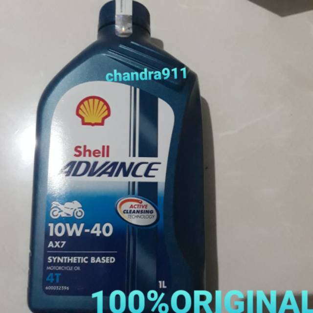 Shell Advance Ax7 10 40 1 L Liter Asli Ori Original Shopee Indonesia