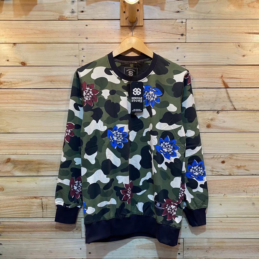 Sweater Pria Deas Off White Beludru Panas Musim Gugur Berkerudung Dingin Remaja Memakai Versi-Motif 11