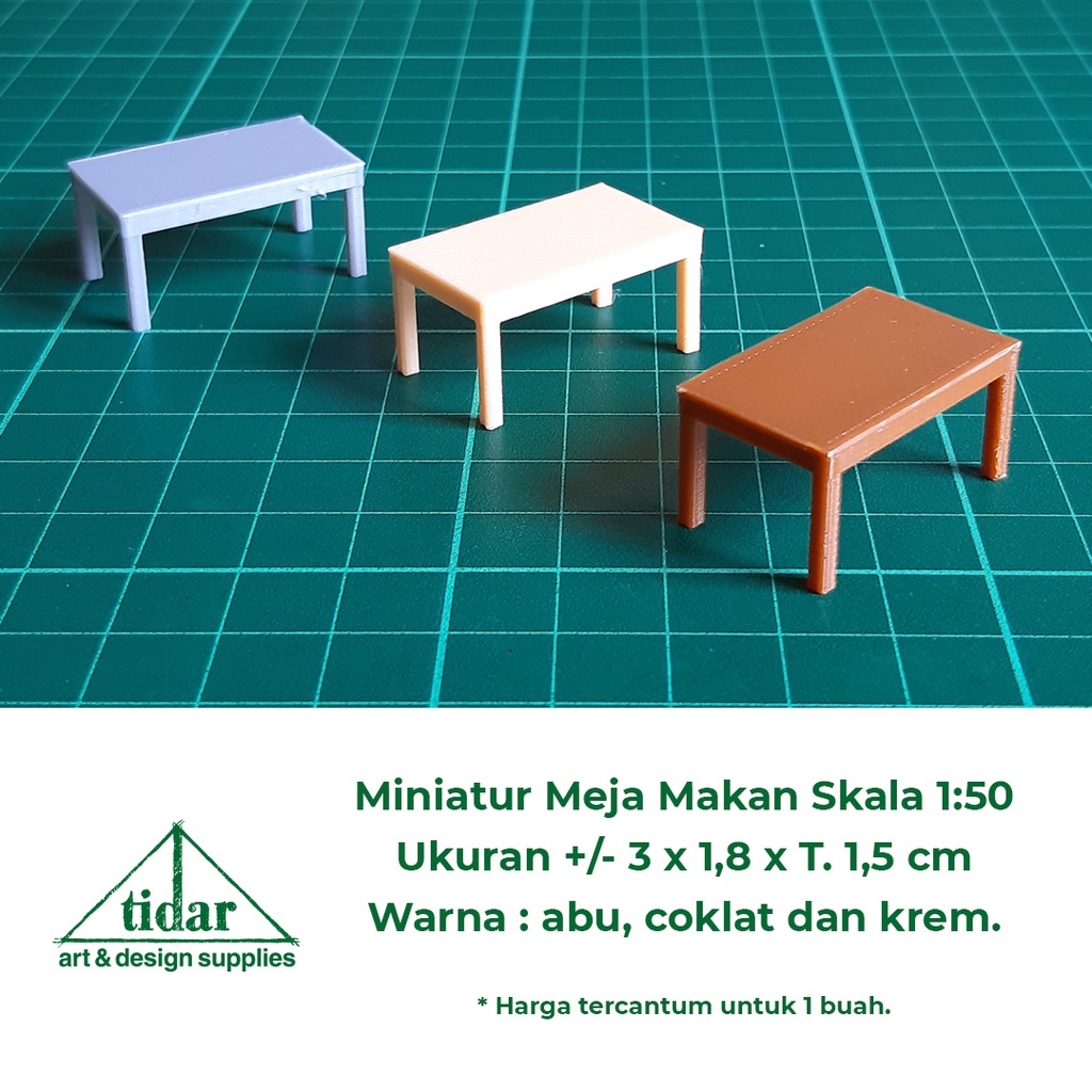 

[MR] AN - Miniatur Meja Makan Skala 1:50 - Maket Meja Panjang Minimalis #2
