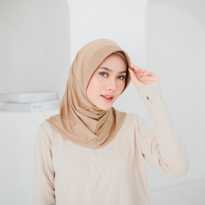 Clamina Bergo Sport / hijab instan olahraga-MOCCA