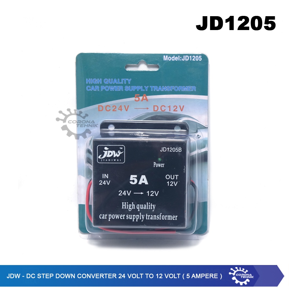 JD1205 - JDW - DC Step Down Converter 24 Volt To 12 Volt (5 Ampere)