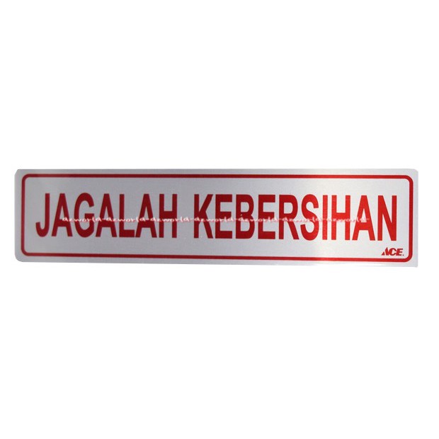 

Kris Stiker Jagalah Kebersihan Sticker Mudah Diaplikasikan Pada Kaca Metal Atau Plastik Ace Krisbow Stickers Jaga Kebersihan Silver Tulisan Merah