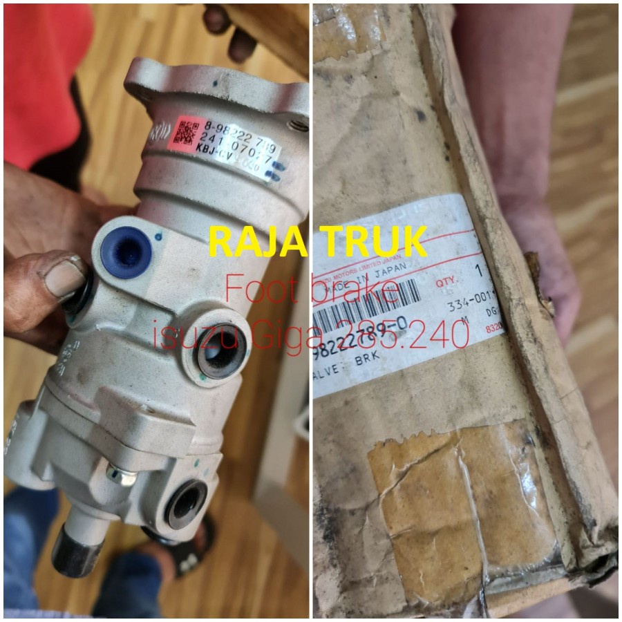 Foot brake valve isuzu giga pedal rem fvz fvm New Ori