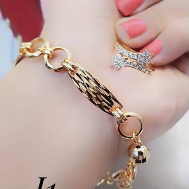 Gelang cincin xuping lapis emas 24k 2220