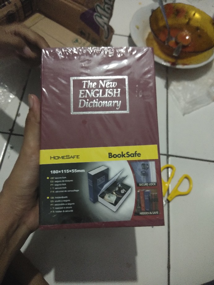 Brankas Buku + Kunci Gembok Brankas Buku + Kunci Password