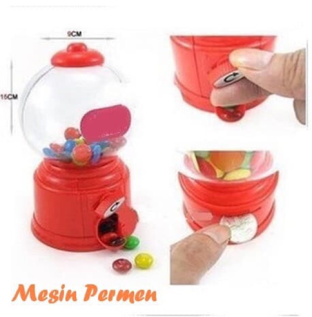 Mini mesin permen candy machine toples permen unik ok  good quality