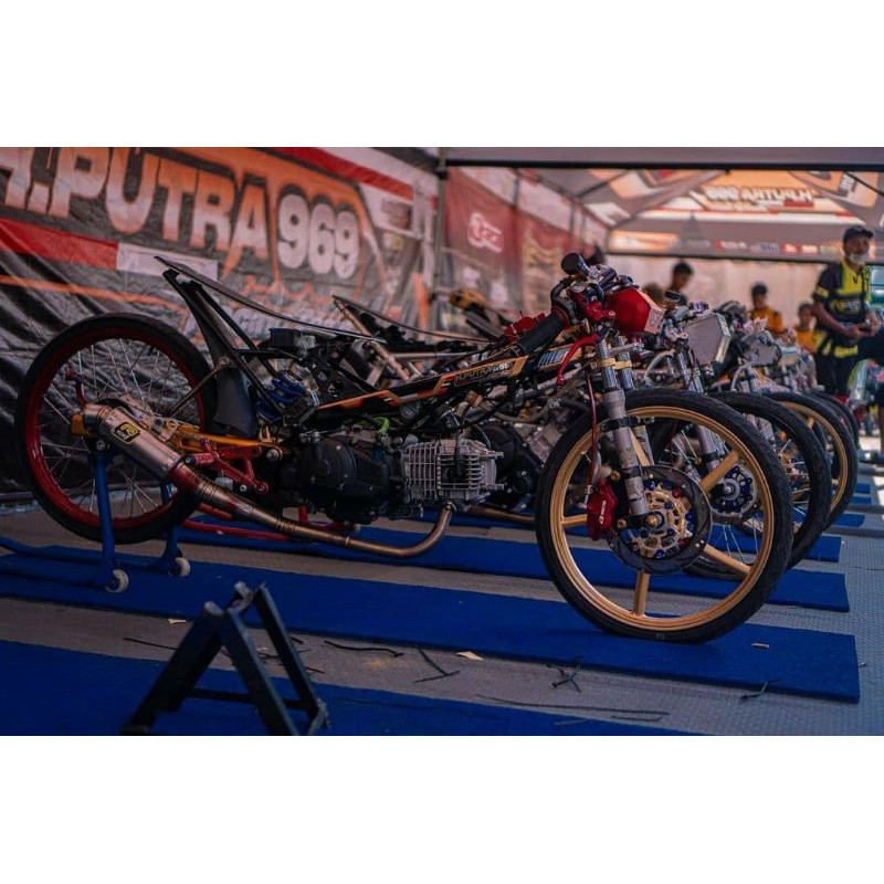 Knalpot Rob1 Rcb1 Original Jupiter z 130CC DB17 Sleep engine Drag Bike Stainless Original Racing Jog