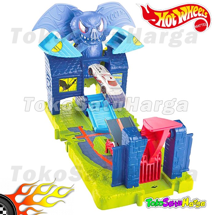 Track Hotwheels City Playset Bat Manor Attack Hot Wheels Ori Mattel