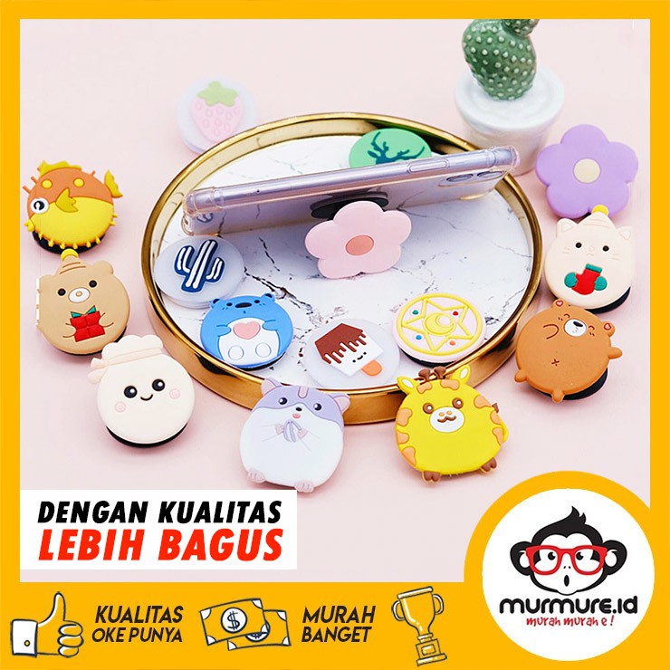 MURMURE.ID | POPSOCKET KARAKTER POP SOCKET HANDPHONE 3D PREMIUM LEBIH BAGUS HP024