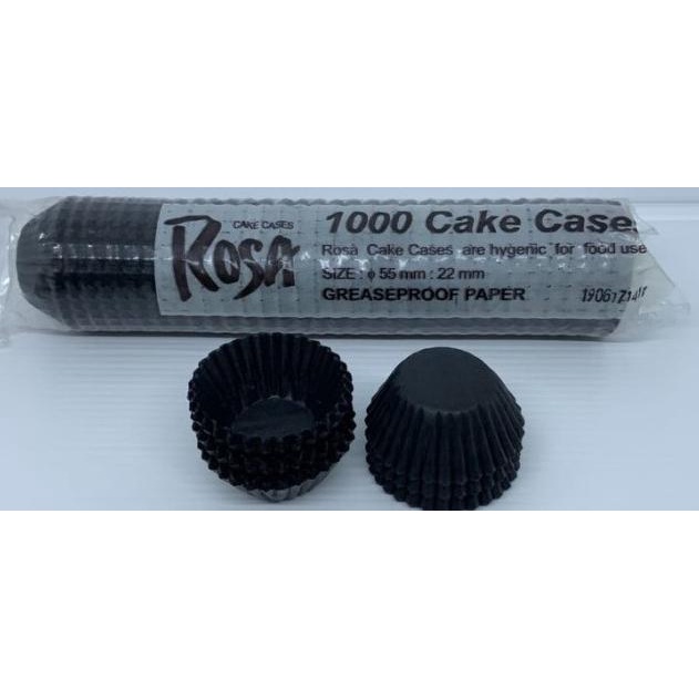 ] Cup Cake Cases ROSSA 5,5 HITAM / Cup Kertas Nastar / Cup Nastar HItam