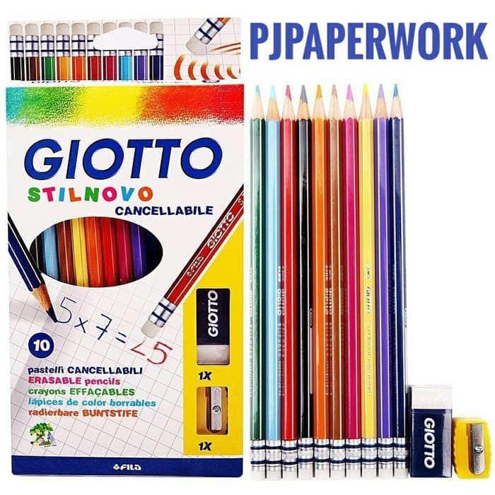 

Pensil warna dapat dihapus/Erasable coloured pencil 10 GIOTTO STILNOVO