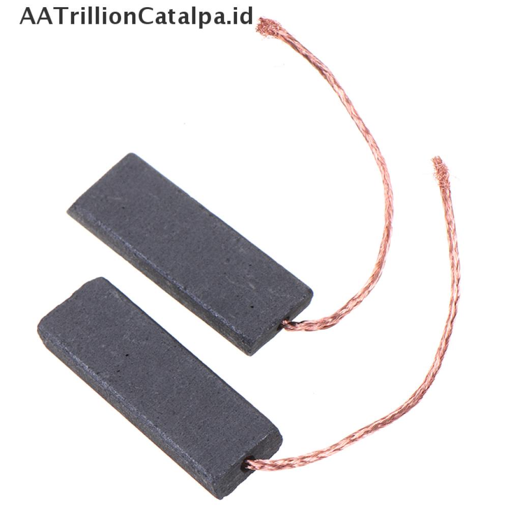 Aatrillioncatalpa 2pcs Sikat Karbon Warna Hitam Ukuran 5x13.5x40mm Untuk Mesin Cuci