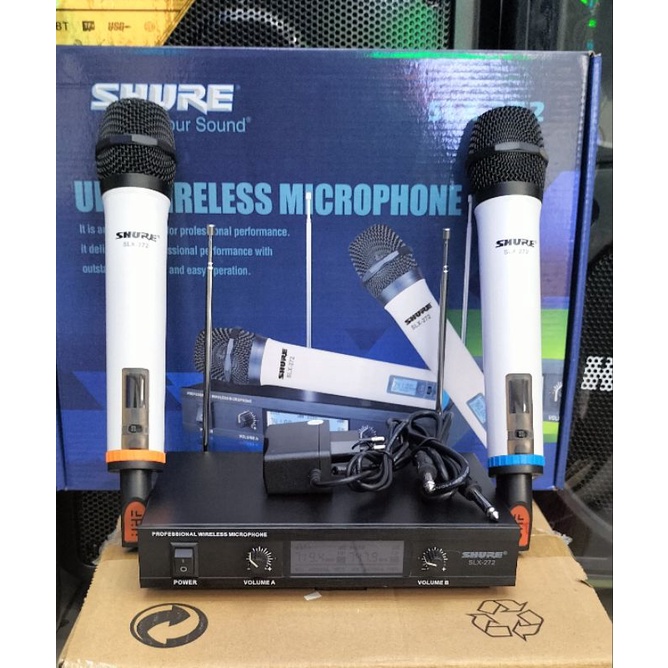 Mic Wireless Shure SLX 272 Handheld Vokal profesional