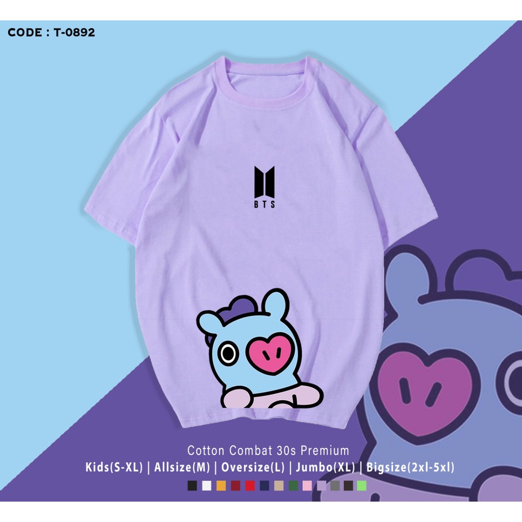 KAOS / TSHIRT KPOP / B T 2 1 / REAL PICTURE / CHIMMY / MANG / TATA / TERIMA CUSTOM TEE