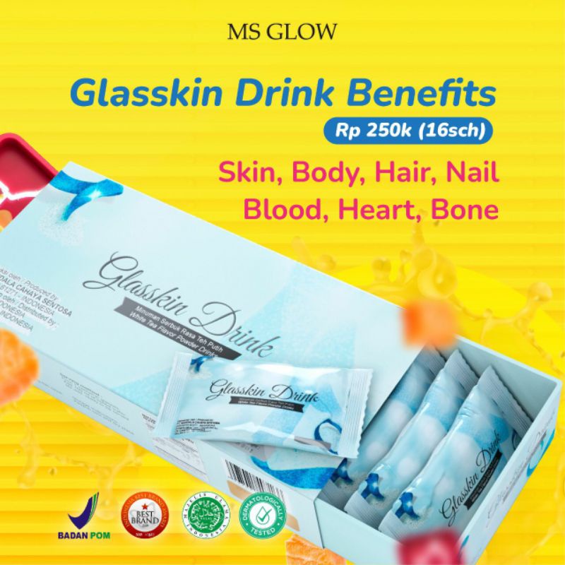 

GLASSKIN DRINK MS GLOW (free botol)