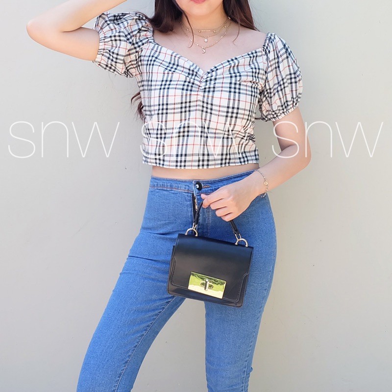 Tk Herlina Fashions CALIA BB  CROP TOP BLOUSE KOREAN