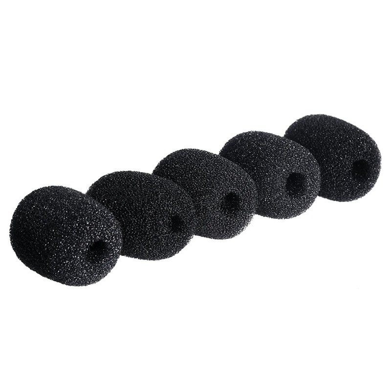 5PCS Mic Microphone Windscreen Soft Foam Pad Mic Cover Holder Sponge Skin