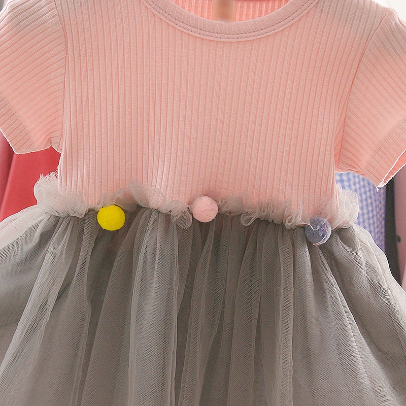 Dress Anak Perempuan Assy Motif Tutu Baju Anak Import 0-2 Thn