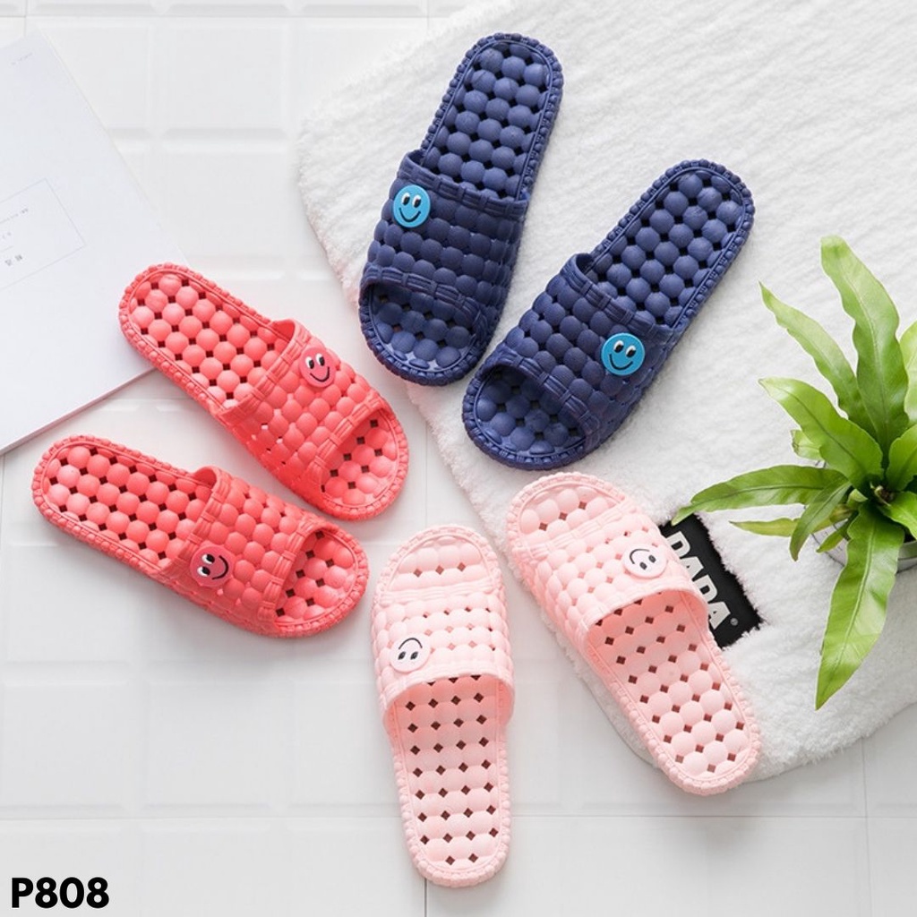 SANDAL SELOP PASANGAN MODEL SIMPLE TRENDY MASA PANDEMI BAHAN FULL RUBBER IMPORT COCOK INDOOR OUTDOOR P808