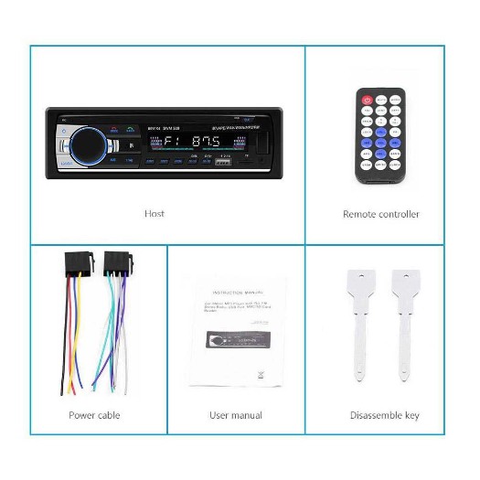 ZEEPIN Tape Audio Mobil Bluetooth Car MP3 Player - JSD-530