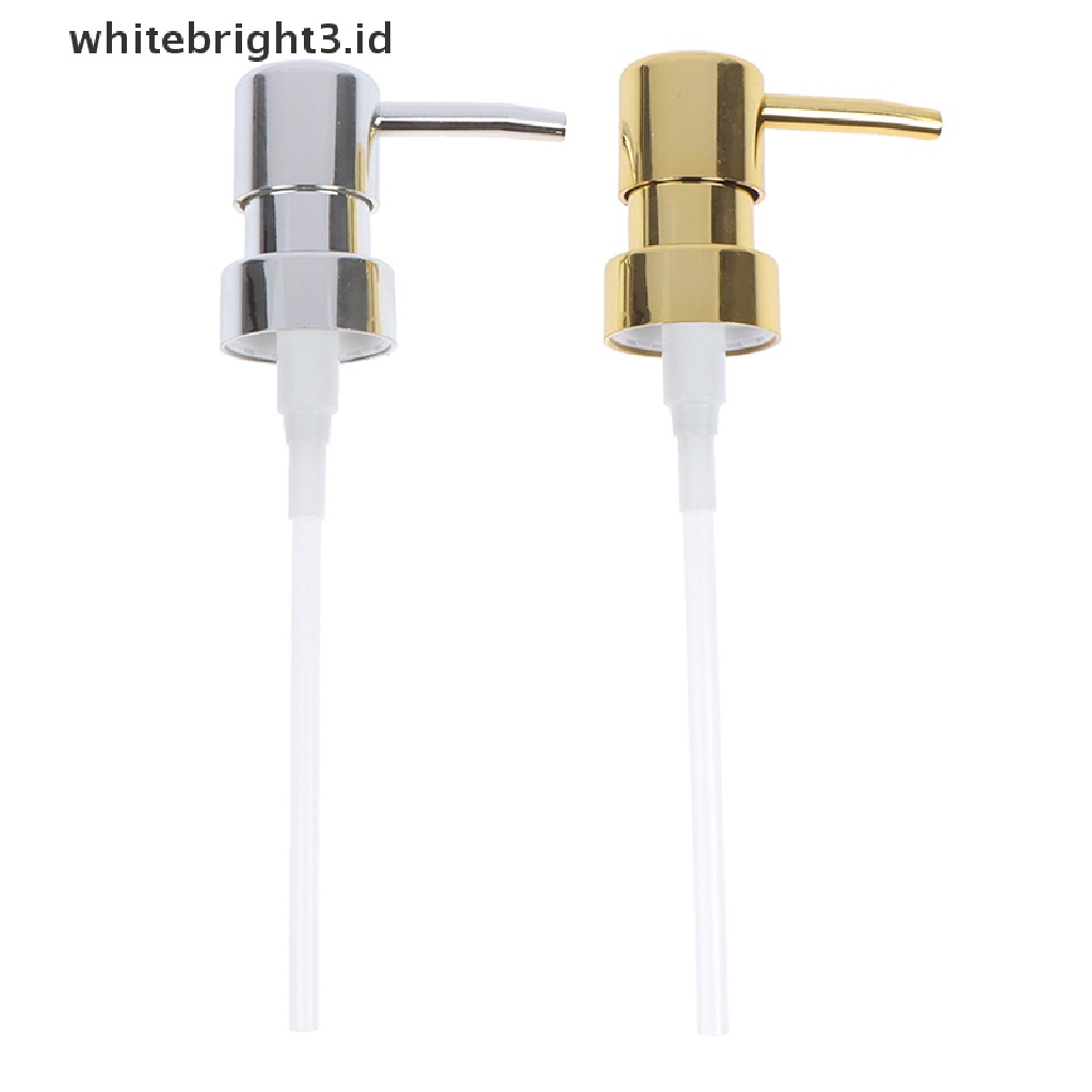 {whitebright3.id} Metal Soap Pump Liquid Lotion Dispenser Replacement Head 28 Thread Pump Cap ,