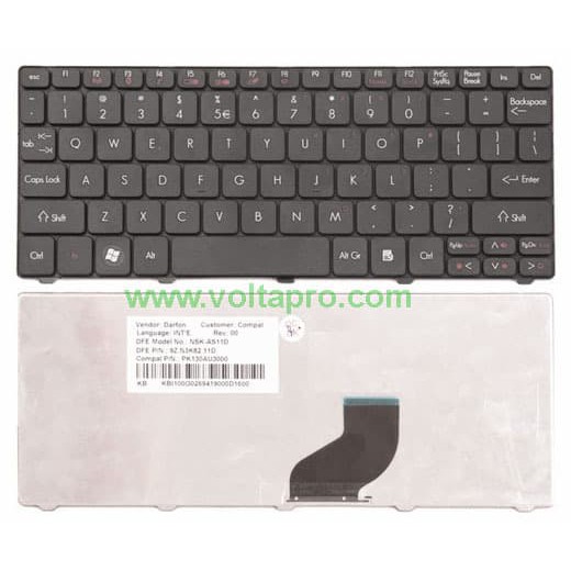 KEYBOARD ACER ASPIRE ONE HAPPY AO532H AO521 D255 AO255 AO257 D260 D270 PALING MURAH