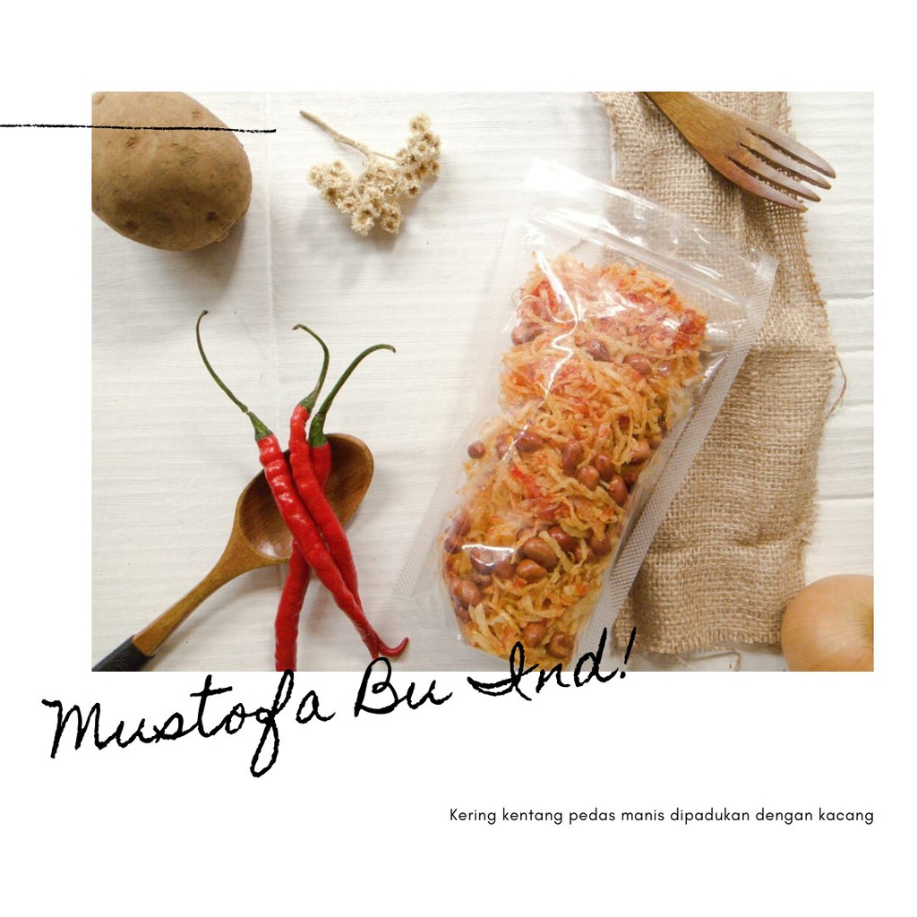 

Kering Kentang/ Mustofa - dengan kacang, 500 gr