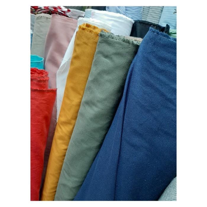 Cotton | Kain Katun Linen Viscose _ Bahan Kain Katun Linen Import Terbaru Ready Stock