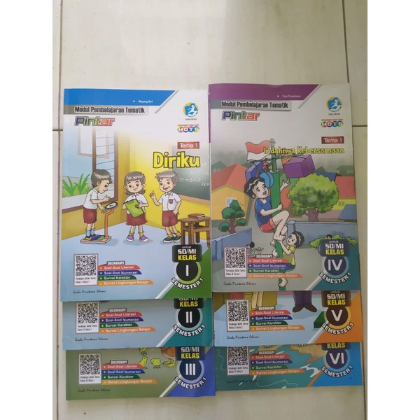 Buku Tematik LKS / Modul Pembelajaran SD/MI kelas 1-6 Tema 1 PINTAR