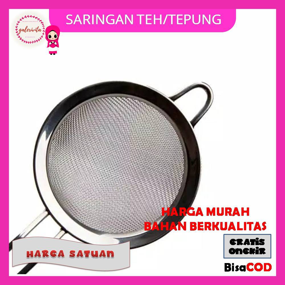 Saringan Teh Kecil Stainless Steel / Saringan Kopi Teh Tepung Gula / Saringan Teh Stainless