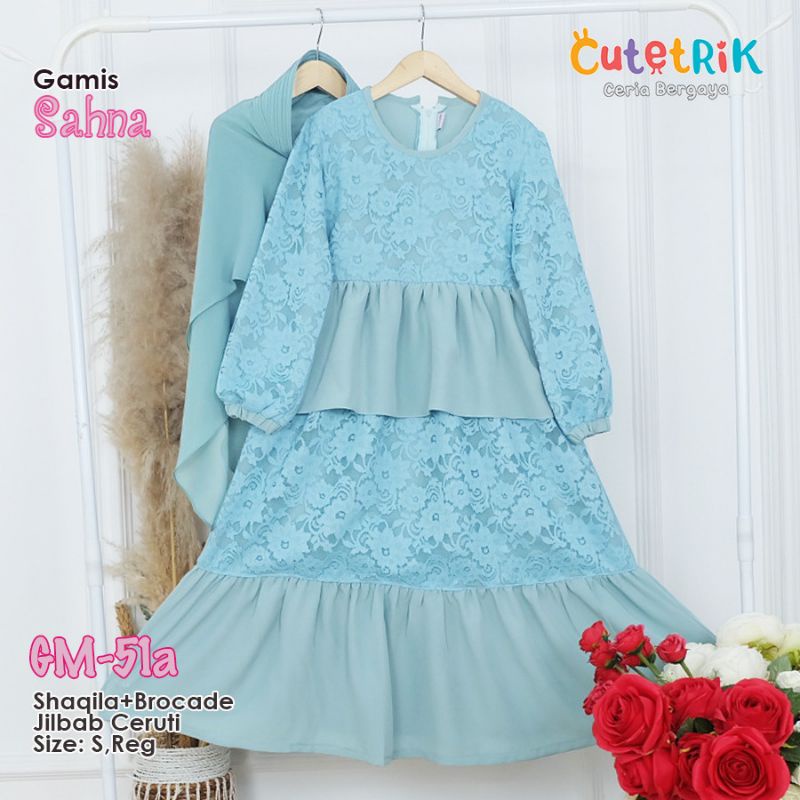 GAMIS ANAK MOTIF BRUKAT/GAMIS ANAK TERBARU 2022/SHANA BY CUTETRIK