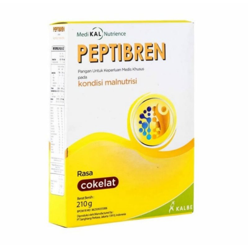 

Medikal Nutrience PEPTIBREN Untuk Kondisi Malnutrisi Rasa Cokelat 210 gr
