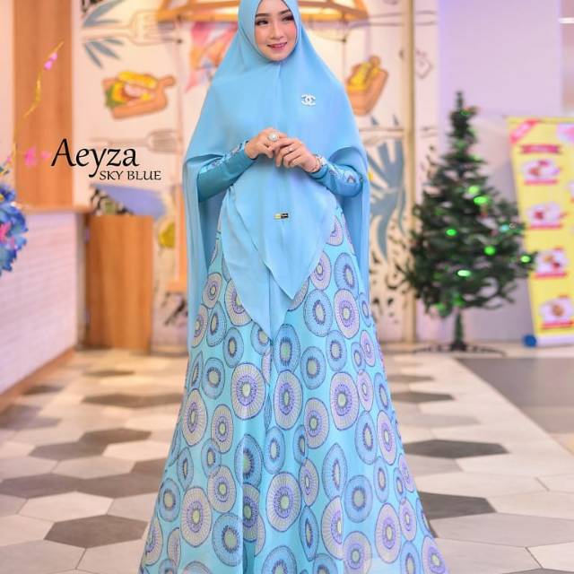 Aeyza Sky Blue by Kasih Hijabku