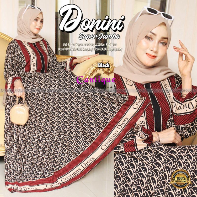 DONINI MAXY SUPER JUMBO BY CANTIQUE / MAXY JUMBO / GAMIS JUMBO / GAMIS RAYON / DRESS RAYON