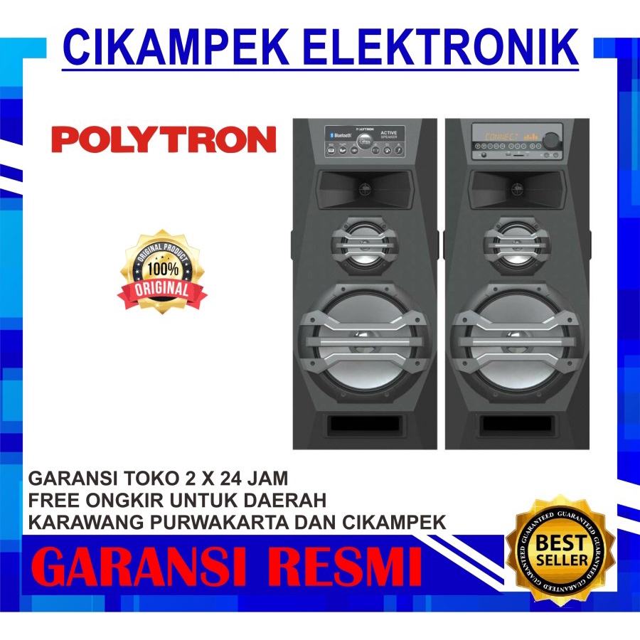 SPEAKER AKTIF POLYTRON PAS 2A15 USB BLUETOOTH