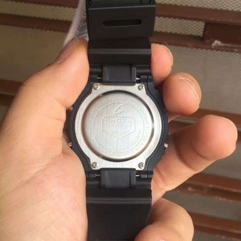 PROMO MURAH !!! G-Shock DW5600 GLS5600 Full black Hitam digital , Jam tangan pria ANTI AIR