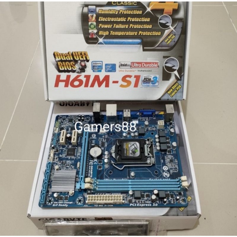 Motherboard Gigabyte H61M-S1 Mainboard Mobo Socket 1155