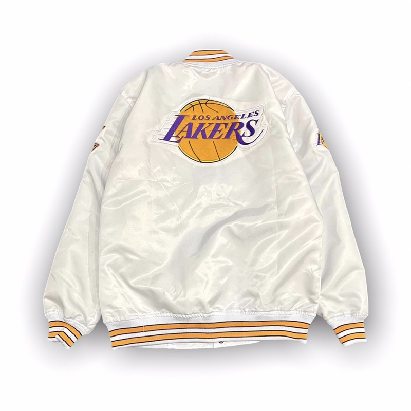 MITCHELL&NESS X LA LAKERS VARSITY JACKET WHITE