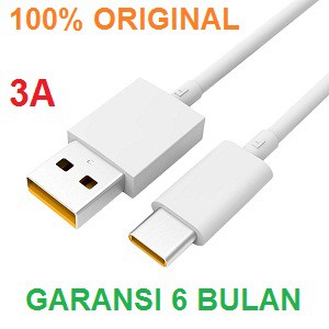 XIAOMI Kabel Data Cable Type C Pocophone BlackShark Original White-Orange