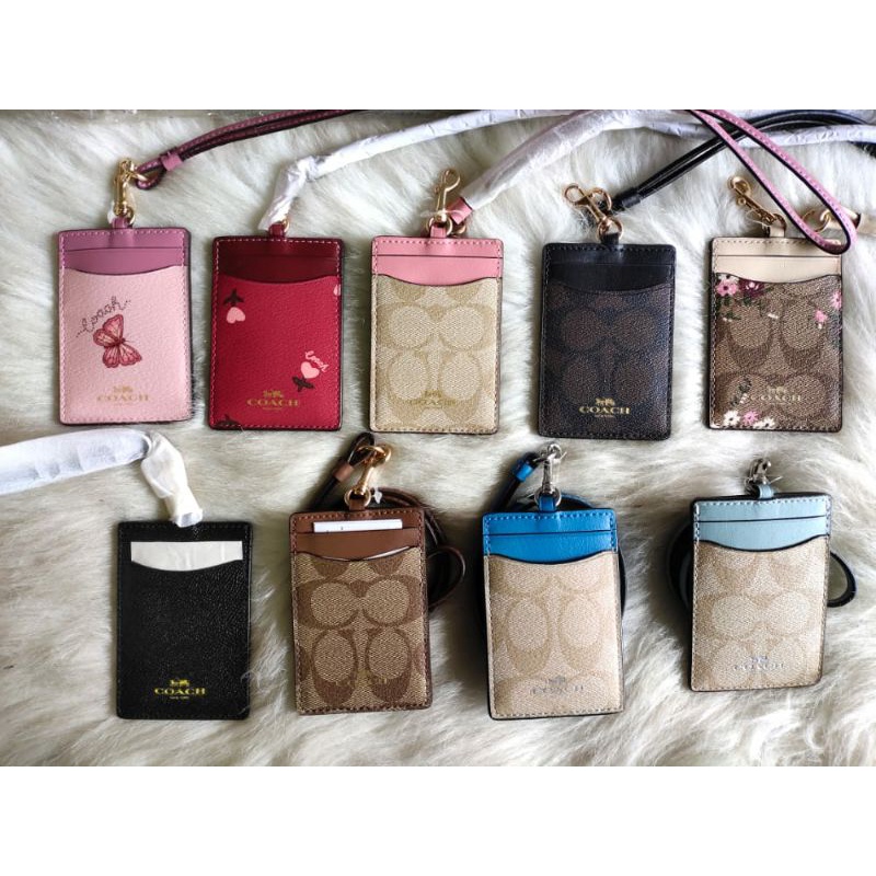 

COACH ID tag card Lanyard signature