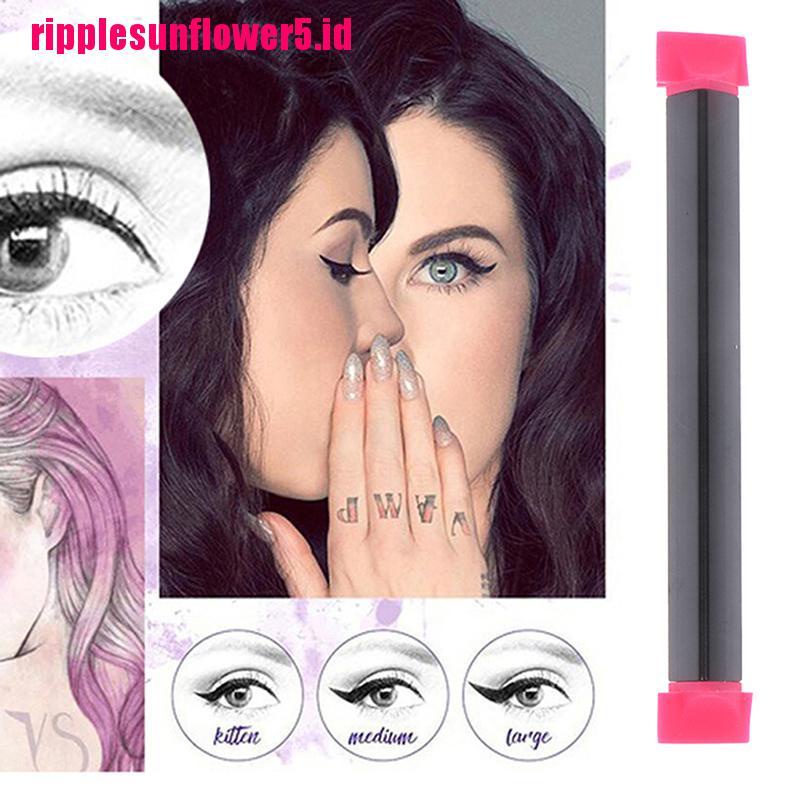 # Kaos T-Shirt Wanita Lengan Pendek Motif Print #Eyeliner Pen Dengan Sisi Stamp / Cap 2 Ukuran