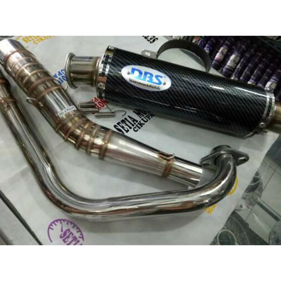 Murah Knalpot Racing Dbs Carbon Stanlis Fullsystem All Motor 150Cc Vixion Satria Fu Xabre R15 Byson