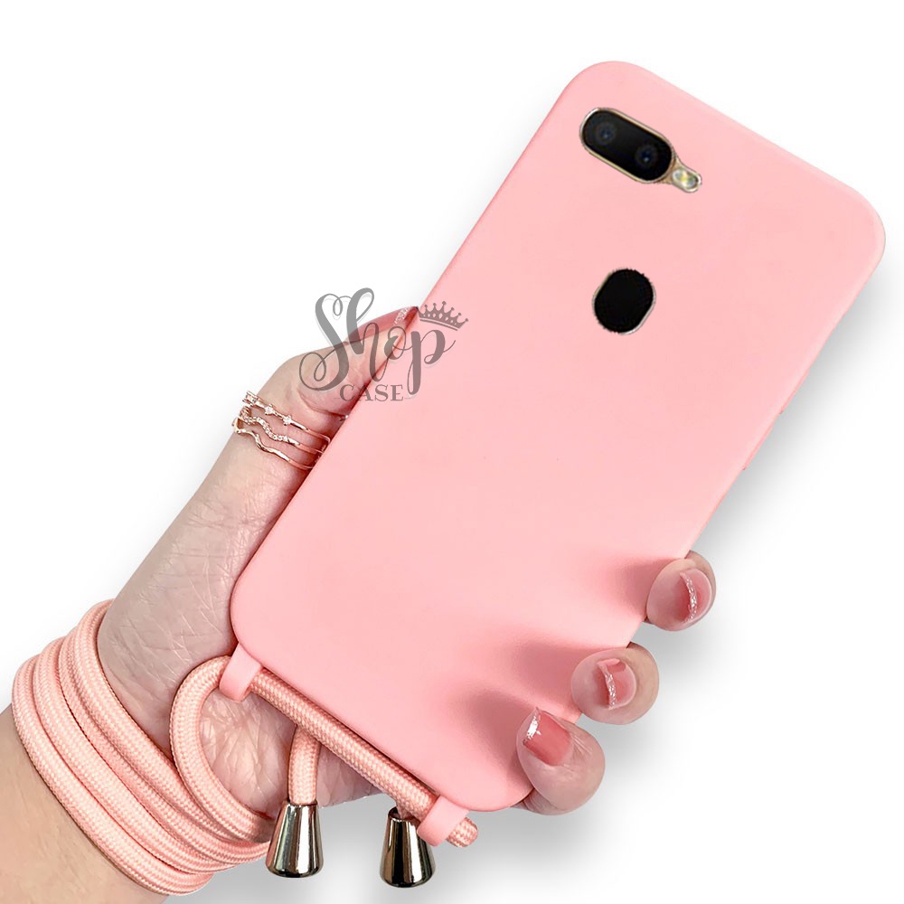 Softcase Tali For Oppo A12 Oppo A5s Oppo A7 Oppo F9 | Case Camera Protech | Case Macaron Oppo A12 Op