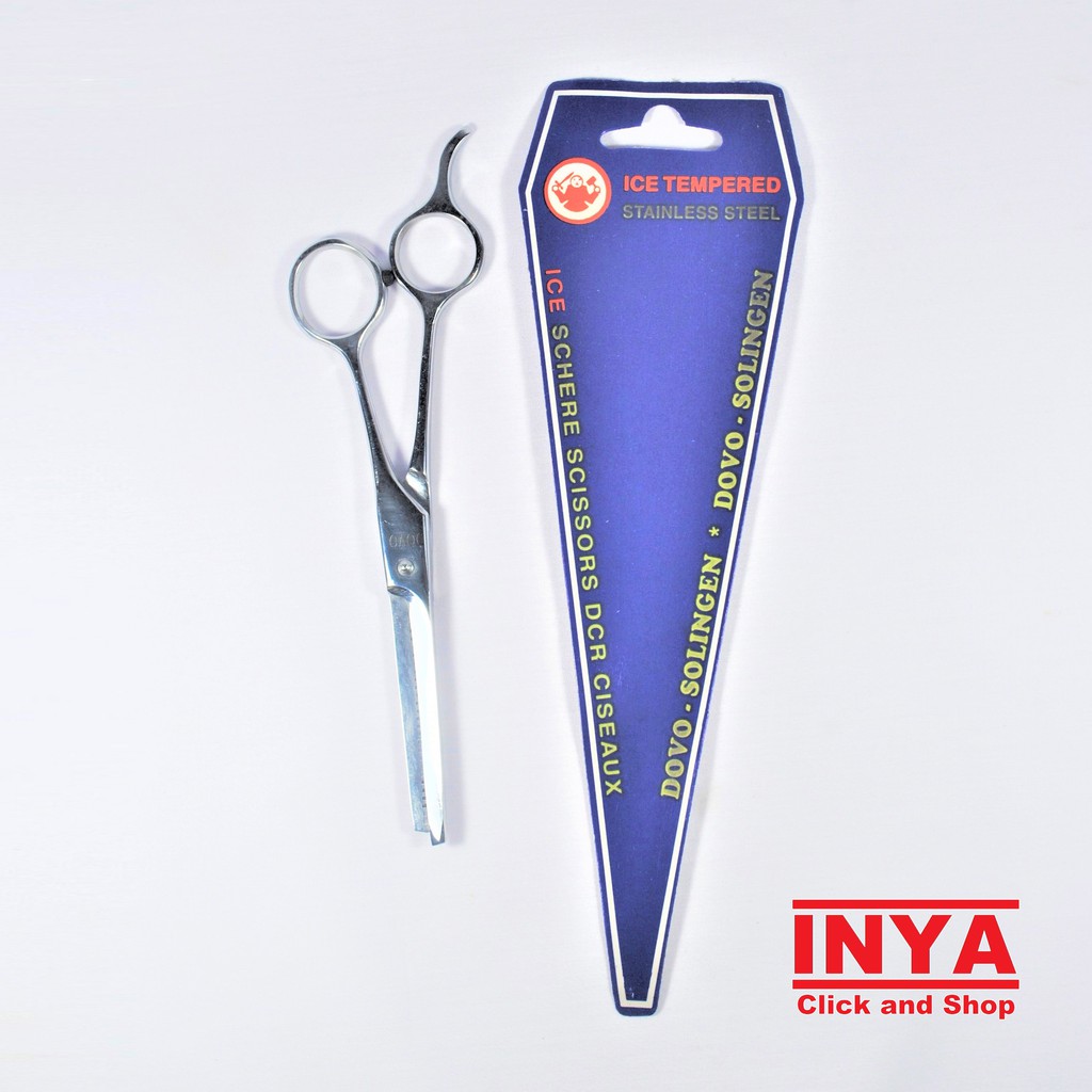 GUNTING SASAK RAMBUT DOVO ICE STAINLESS STEEL  THINNING SHEARS BARBER SCISSORS