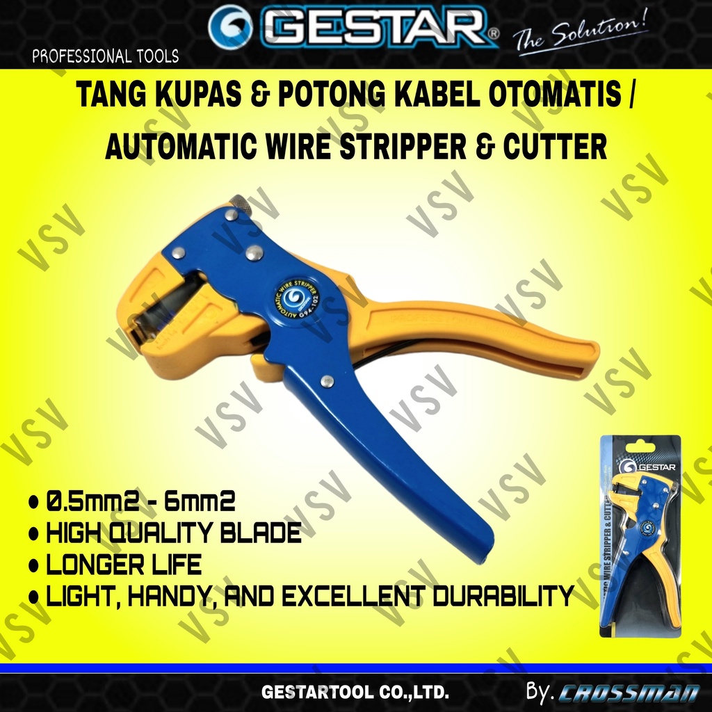 GESTAR Tang Kupas Kabel otomatis Potong Kabel Automatic Wire Stripper Cutting